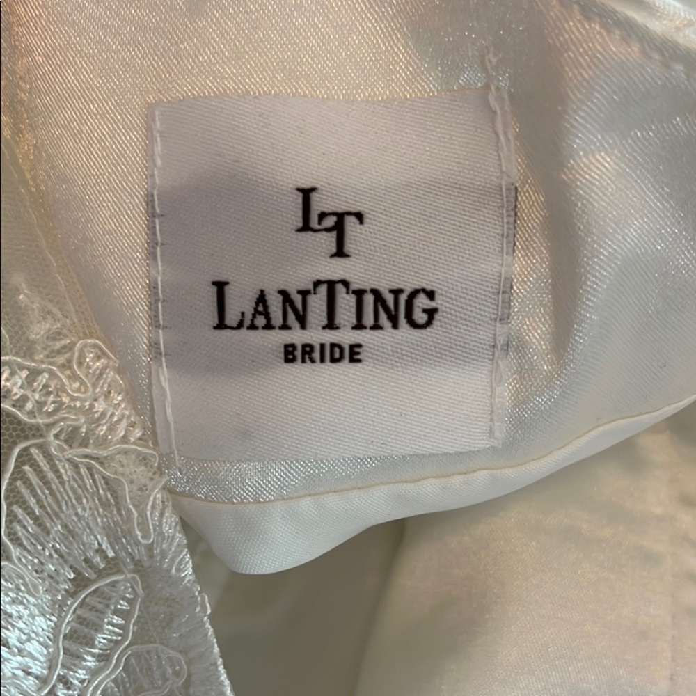 Elegant White Lace Wedding Dress - Picture 5 of 7